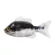 Livetarget Sunfish Unrigged Black-Silver 8,5cm Gumová slunečnice 4ks