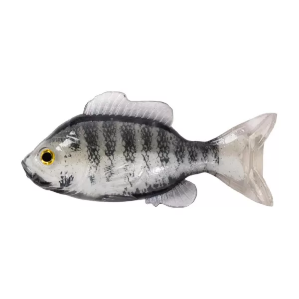 Livetarget Sunfish Unrigged White-Albino 8,5cm Gumová slunečnice 4ks