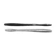 Livetarget Straight Tail Worm Černo-stříbrná 14cm Imitace červa 10ks