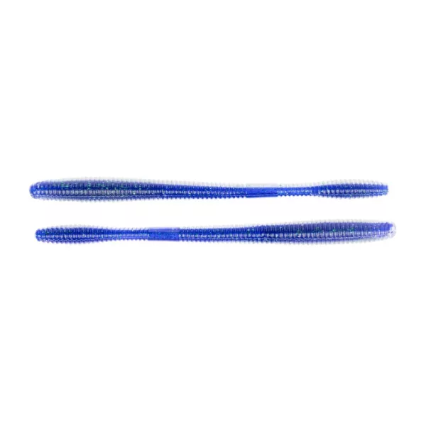 Livetarget Straight Tail Worm Blue-Purple 14cm Imitace červa 10ks