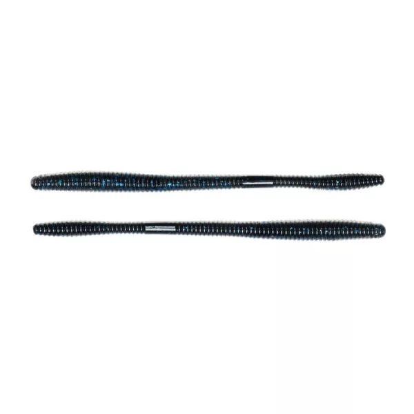 Livetarget Přímý ocásek Červ Černo-modrá 14cm Imitace červa 10ks