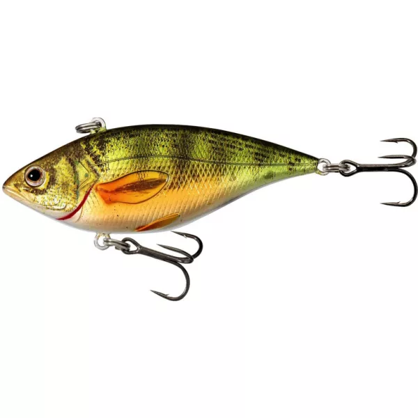 Livetarget Okoun žlutý Rattlebait Metalický-Lesklý 6cm 11gr Potápivý Wobler