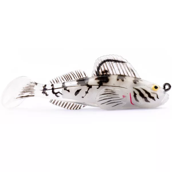 Livetarget Goby Paddletail Rigged White-Albino 7,1cm 10gr Potápivá gumová nástraha