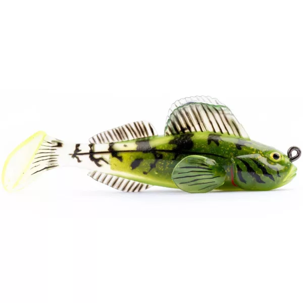 Livetarget Goby Paddletail Rigged Chartreuse-Green 7,1cm 10gr Potápivá gumová nástraha