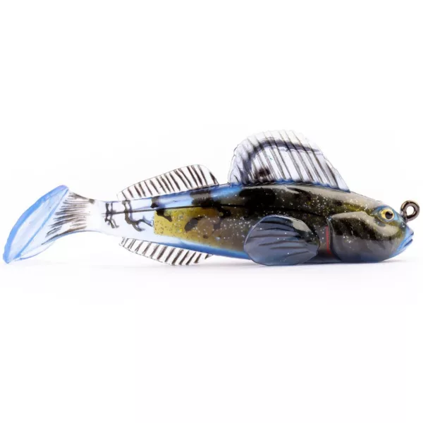 Livetarget Goby Paddletail Rigged Black-Blue 8,4cm 12gr Potápivá Gumová Ryba