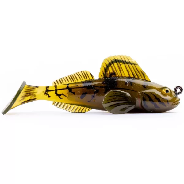 Livetarget Goby Paddletail Rigged Brown-Black 8,4cm 12gr Klesající Gumová Ryba