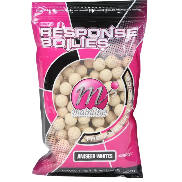 Mainline Shelf Life Boilies Anýzové bílé 18 mm 450 gr.**
