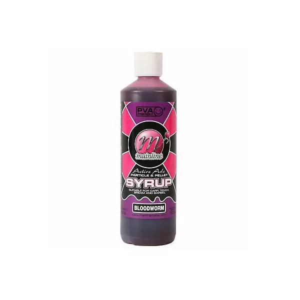 Mainline Particle + Pellet Syrup Bloodworm 500 ml - tekutá zálivka, tekutá aroma