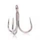 Mustad Un Inline Treble 5X Strong Titan Steel 8/0 trojháček 2ks