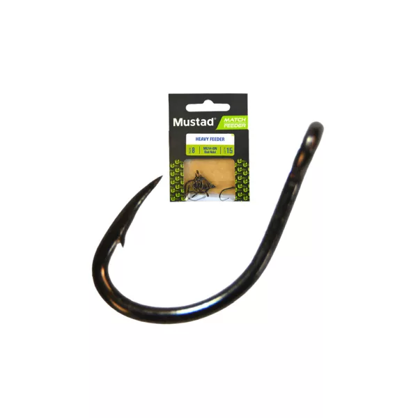 Mustad Ultra NP Eyed Heavy Feeder 8 Háček s očkem a protihrotem 15ks