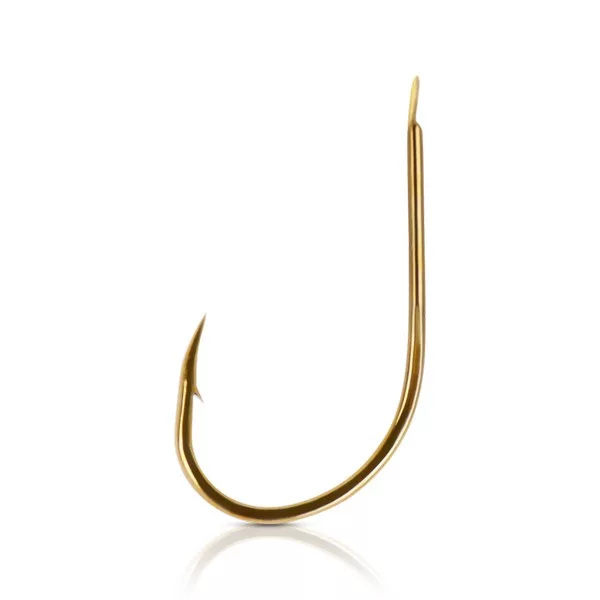 Mustad Round Bronze 5/0 háček s lopatkou, s protihrotem 25ks