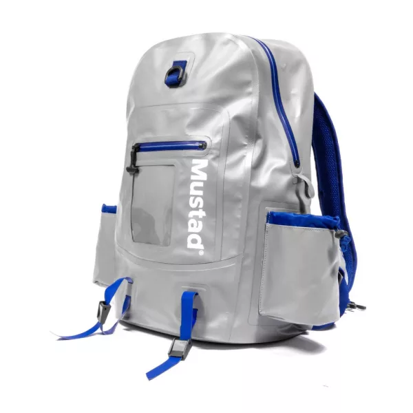 Mustad Daybreak Dry Traditional Back Pack 30l Šedo-Modrý Voděodolný Batoh