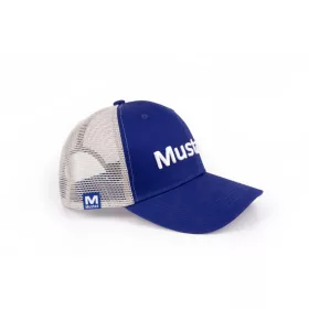 Mustad Blue Trucker Cap Embroidery Baseballová čepice