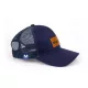 Mustad Šedá kšiltovka Trucker s tkanou nášivkou