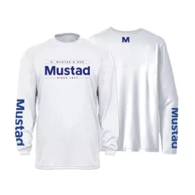   Mustad Light Grey Brand Longsleeve UV XL Dlouhý Rukáv Tričko