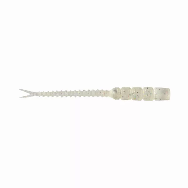 Mustad Aji Hellgramite 5,08cm Průhledné Duhové Třpytky Plastová Návnada 12ks