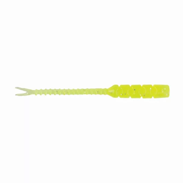 Mustad Aji Hellgramite 5,08cm Průhledná Chartreuse Plastová Návnada 12ks