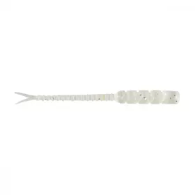   Mustad Aji Hellgramite 5,08cm Průhledné Luminiscenční Stříbrné Třpytky Plastová Návnada 12ks
