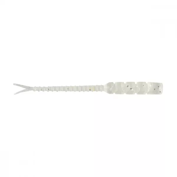 Mustad Aji Hellgramite 5,08cm Průhledné Luminiscenční Stříbrné Třpytky Plastová Návnada 12ks