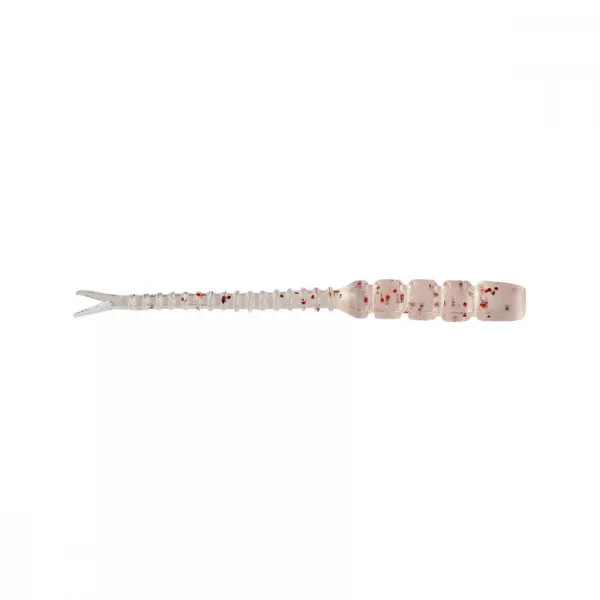 Mustad Aji Hellgramite 5,08cm UV Červené Třpytky Plastová Návnada 12ks