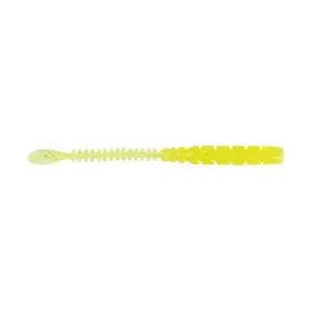   Mustad Aji Beaver Tail 6,35cm Clear Chartreuse Plastiková nástraha 12ks