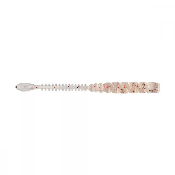 Mustad Aji Beaver Tail 6,35cm UV Červené Třpytky Plastová Návnada 12ks