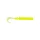 Mustad Aji Curly Tail 6,35cm Průhledná Chartreuse Plastová Návnada 12ks