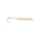 Mustad Aji Curly Tail 6,35cm Bílá Luminiscenční Plastová Návnada 12ks