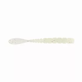   Mustad Aji Fish Tail 5,08cm Průhledné Luminiscenční Stříbrné Třpytky Plastová Návnada 12ks