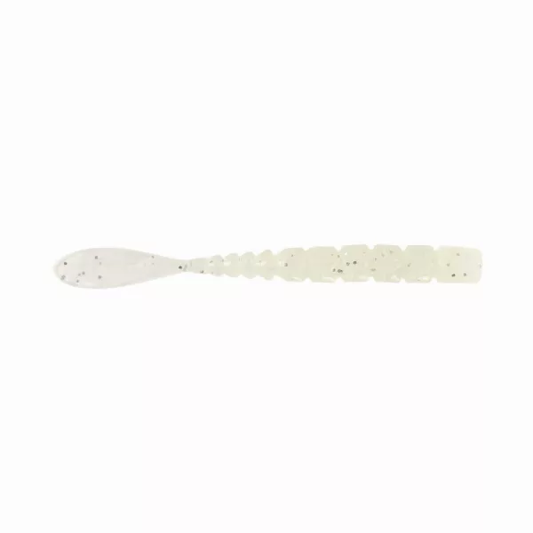 Mustad Aji Fish Tail 5,08cm Průhledné Luminiscenční Stříbrné Třpytky Plastová Návnada 12ks