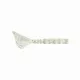 Mustad Aji Parachute Tail 4,31cm Čirá Duhová Třpytivá Plastová nástraha 12ks