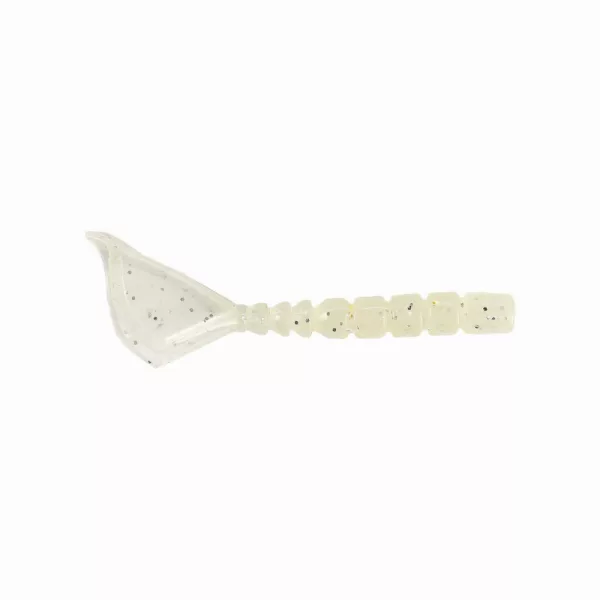 Mustad Aji Parachute Tail 4,31cm Bílá Luminiscenční Plastová nástraha 12ks