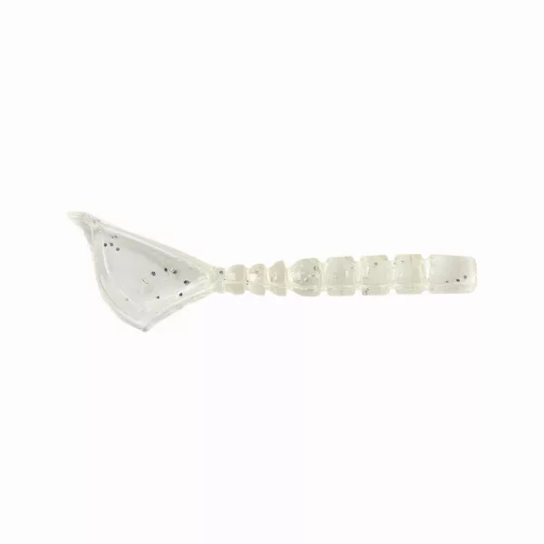 Mustad Aji Parachute Tail 4,31cm Čirá Luminiscenční Stříbrná Třpytivá Plastová nástraha 12ks