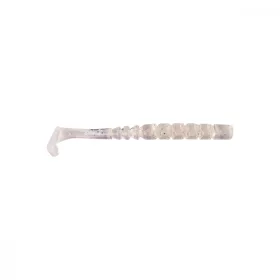   Mustad Aji Paddle Tail 5,08cm Průhledné Duhové Třpytky Plastová Návnada 12ks