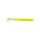 Mustad Aji Paddle Tail 5,08cm Průhledná Chartreuse Plastová Návnada 12ks