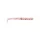 Mustad Aji Paddle Tail 5,08cm UV Čirá Červená Třpytivá Plastová nástraha 12ks