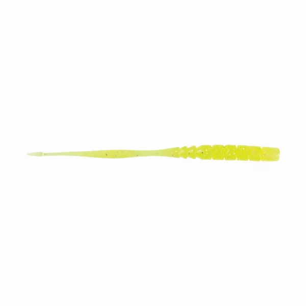 Mustad Aji Straight Tail 7,62cm Čirá Chartreuse Plastová nástraha 12ks