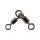 Mustad Power Trojcestný obratlík 2 5ks Dvojitý obratlík