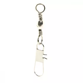   Mustad Barrel Swivel With Interlock Snap 1/0×B5 6ks Obratlík