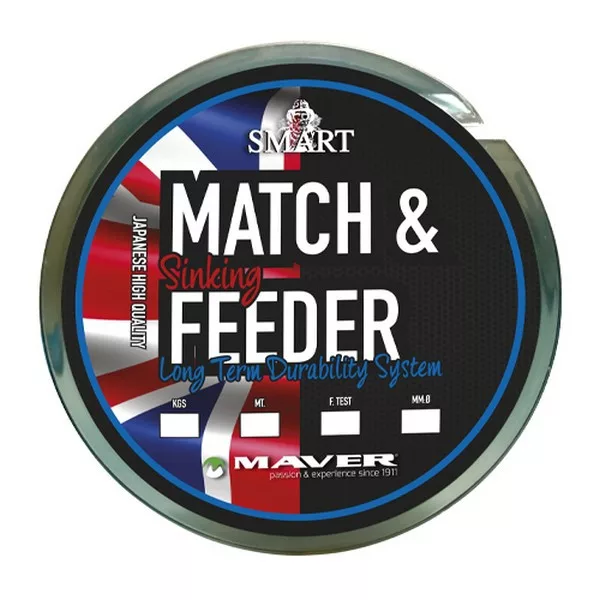 Maver Monofil Match&Feeder Potápivý 600m 0,153mm Monofilní hlavní vlasec