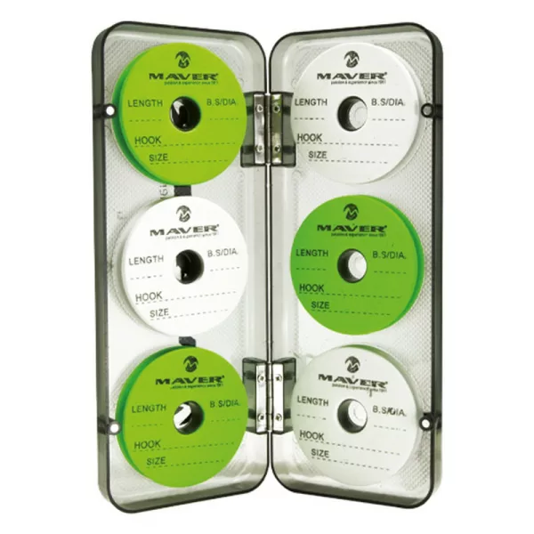 Maver Box 6 Eva Spool Green/Grey Držák návazců