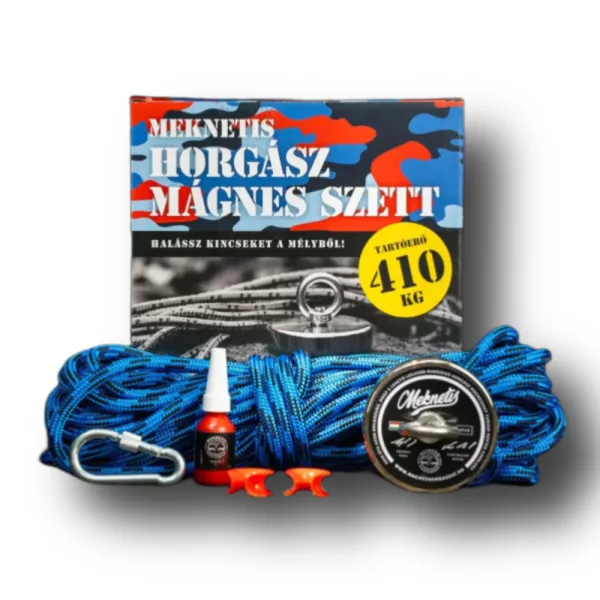 Rybářský magnet 410 kg extra dárková krabička sada