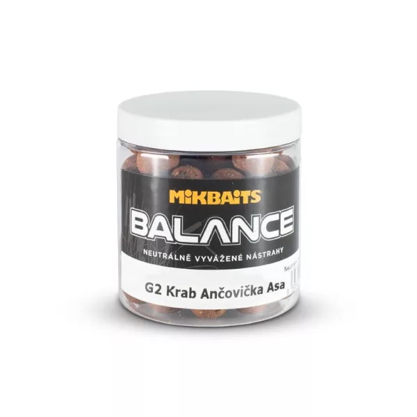 MIKBAITS GANGSTER - BALANCE Boilie - Sardinka a rak a Asa 24mm 250 ml