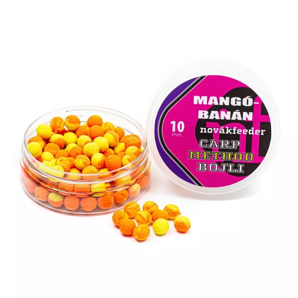 Novák Feeder 10mm Mango- Banán Kaprové Method Boilie 25gr