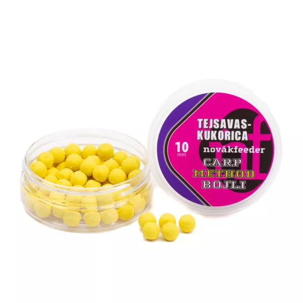 Novák Feeder 10mm Kyselina mléčná-Kukuřice Kaprová Metoda Bojli 25gr