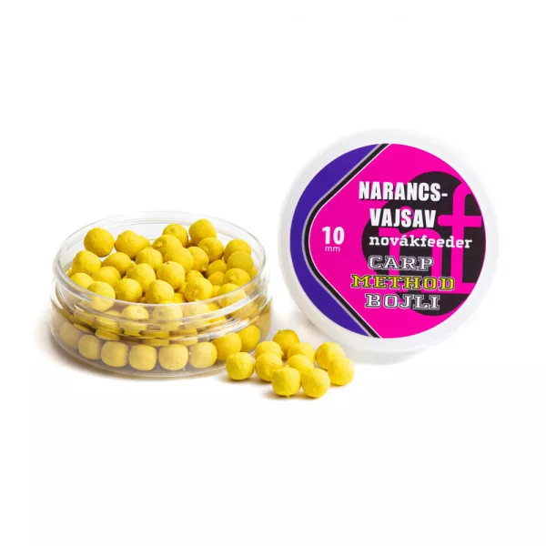 Novák Feeder 10mm Pomeranč - Kyselina máselná Kaprová Metoda Bojli 25gr