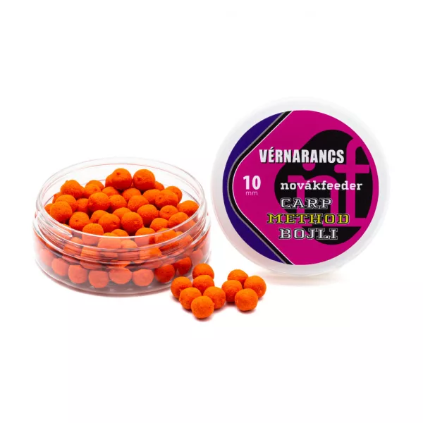 Novák Feeder 10mm Krvavý pomeranč Kaprová Metoda Bojli