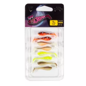   Fox Rage Micro Fry UV Mixed Colour Pack 4cm Plastová nástraha 8ks