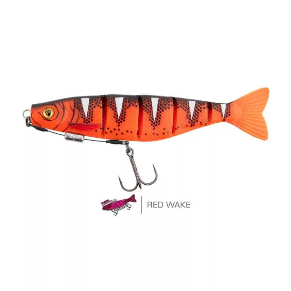 Fox Rage Pro Shad Jointed Loaded 18cm UV Red Wake Měkká nástraha
