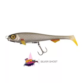   Fox Rage Super Slick Shad 18cm Naložený UV Silver Ghost Gumová nástraha